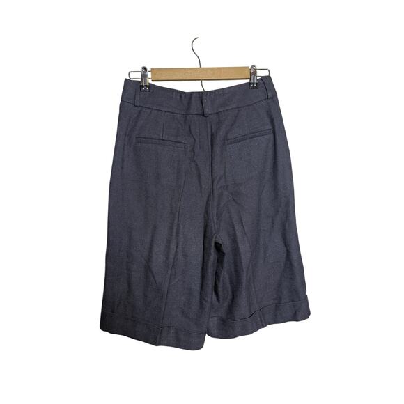 NWT Peserico Grey Linen Blend Bermuda Shorts Women’s Sz. 6 - Picture 8 of 12